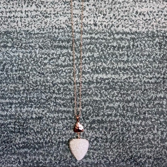 Triangular Thread Wrapped Pendant Necklace - Picture 3 of 4